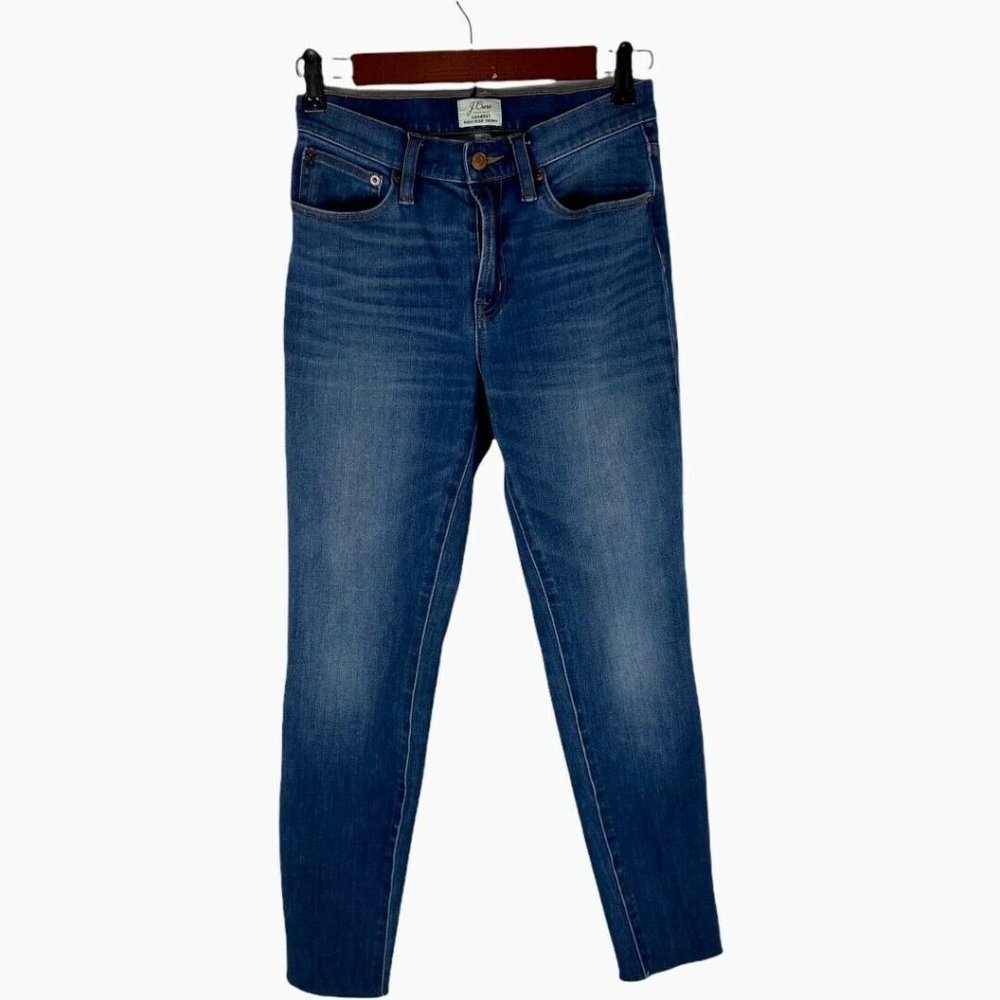 J. Crew Lookout High Rise Skinny Denim Raw Hem 27